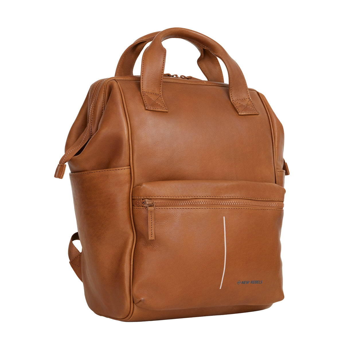 New Rebels Obsidian Tremont  Leren Laptoprugzak 14 inch Premium Werktas Schooltas Business Leer