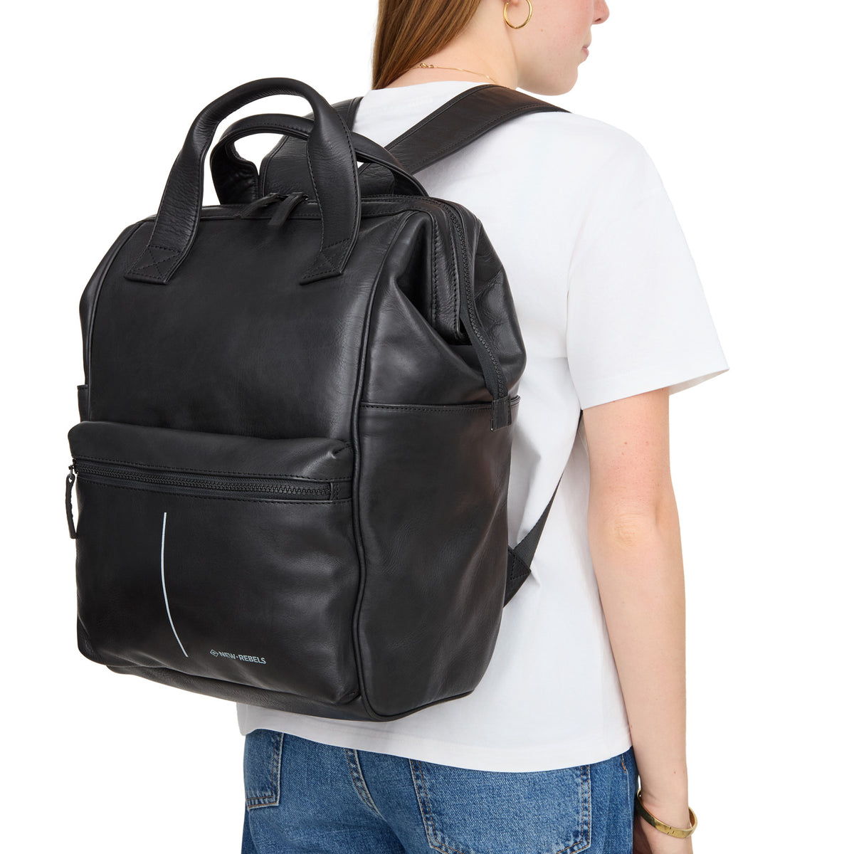 Obsidian Miami Leren Laptoprugzak 13 inch Premium Werktas Schooltas Business 10 Liter Echt Leer