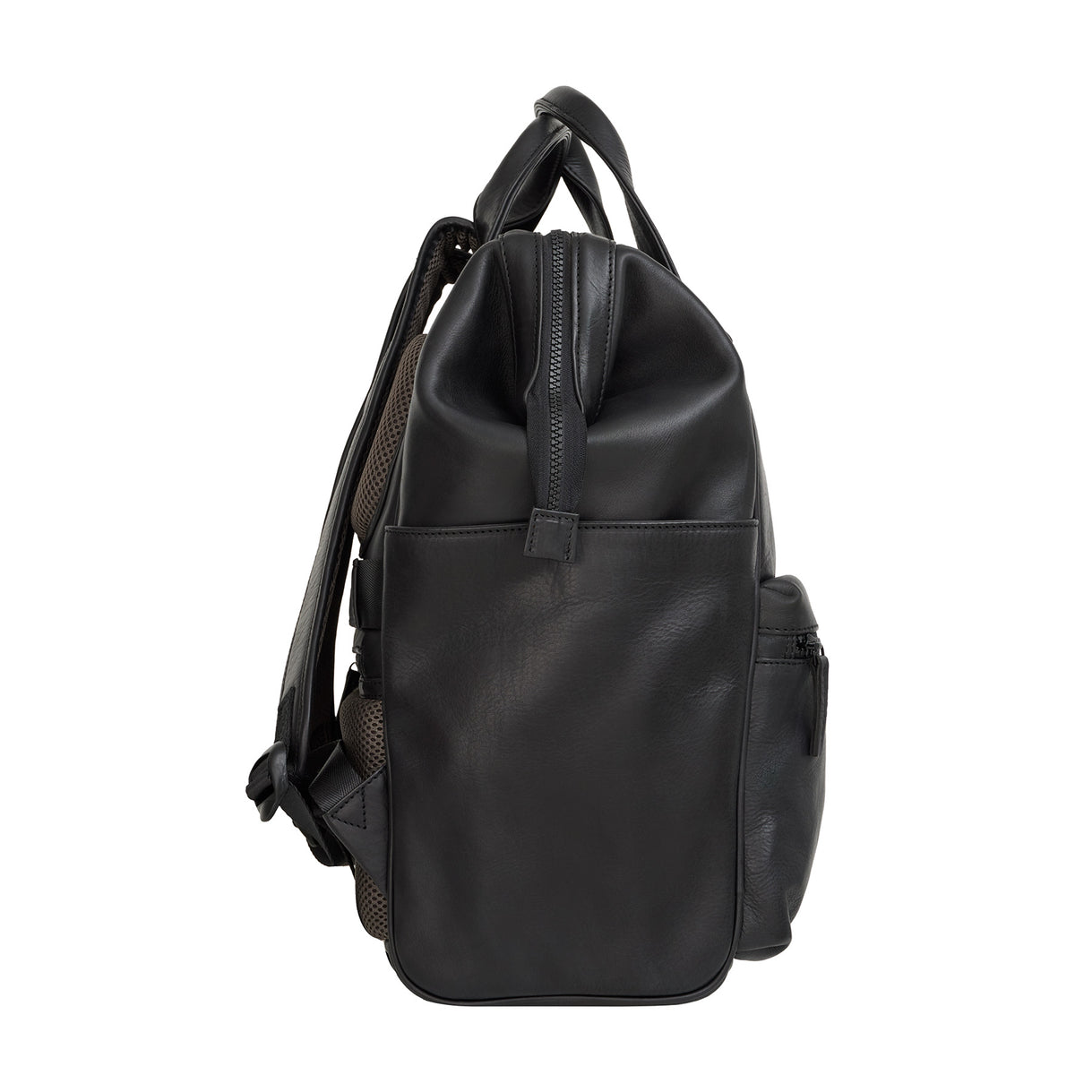 Obsidian Miami Leren Laptoprugzak 13 inch Premium Werktas Schooltas Business 10 Liter Echt Leer