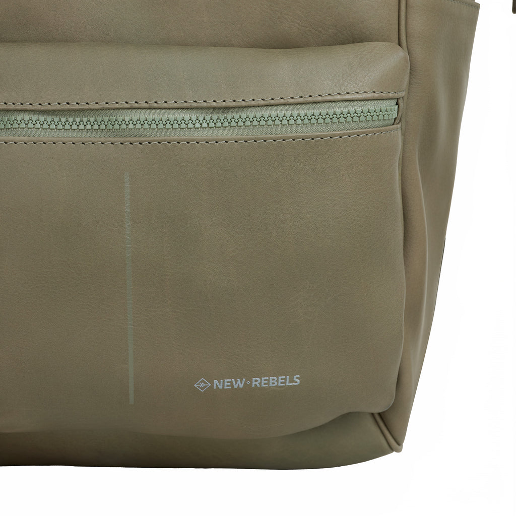 New Rebels Obsidian Tremont  Leren Laptoprugzak 14 inch Premium Werktas Schooltas Business Leer