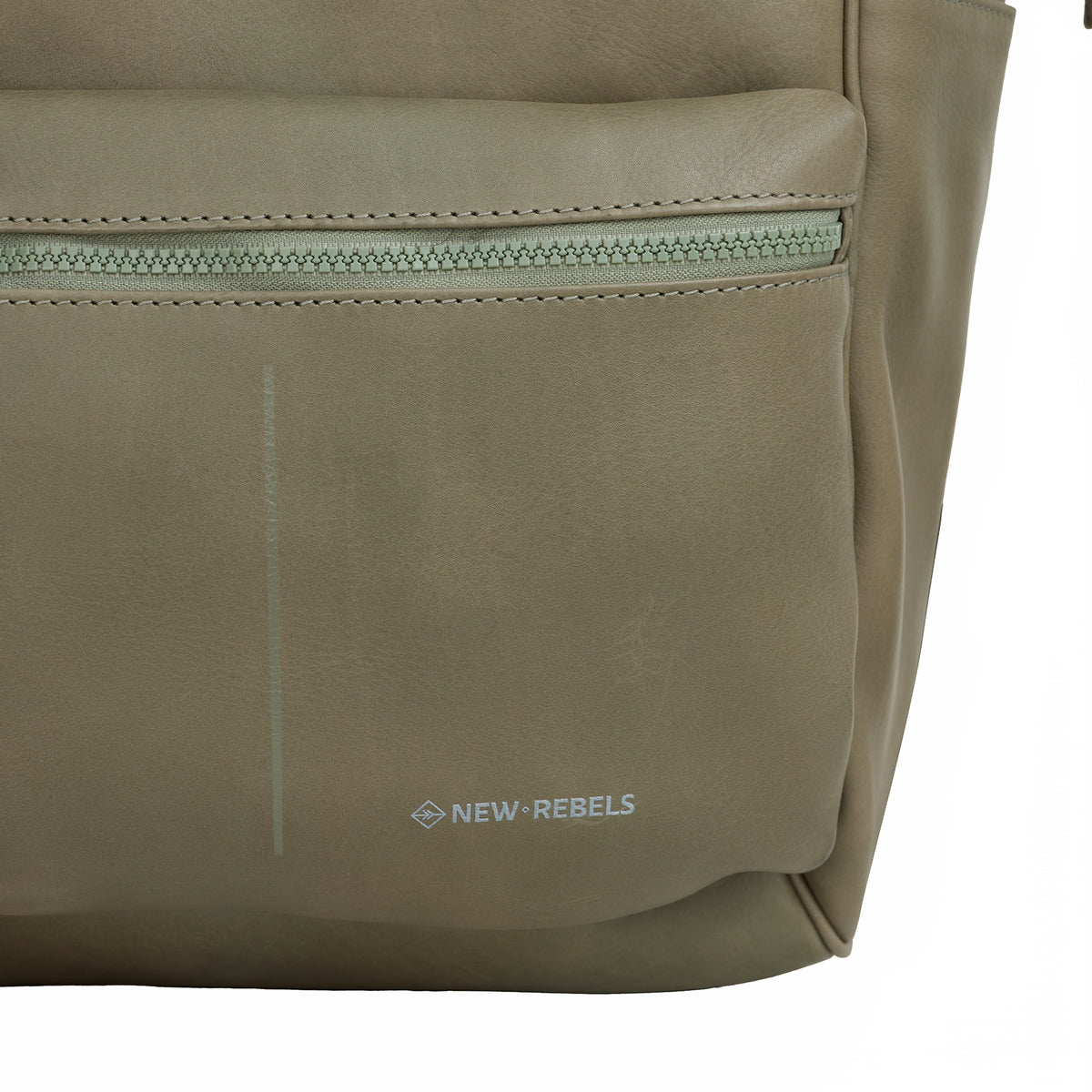 New Rebels Obsidian Tremont  Leren Laptoprugzak 14 inch Premium Werktas Schooltas Business Leer
