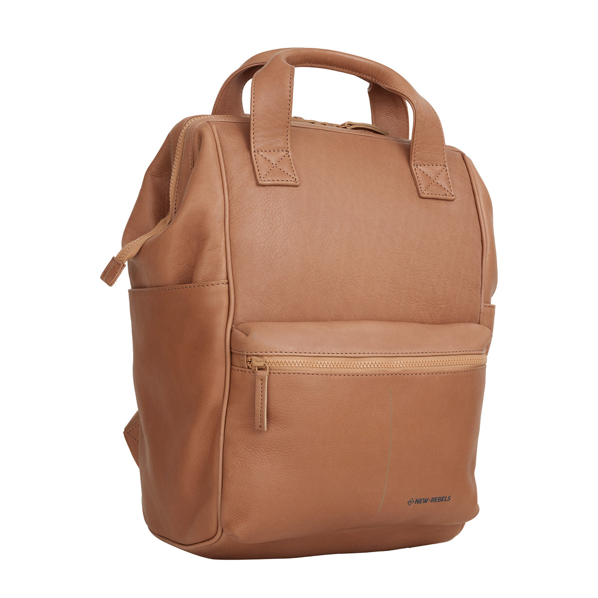 New Rebels Obsidian Tremont  Leren Laptoprugzak 14 inch Premium Werktas Schooltas Business Leer