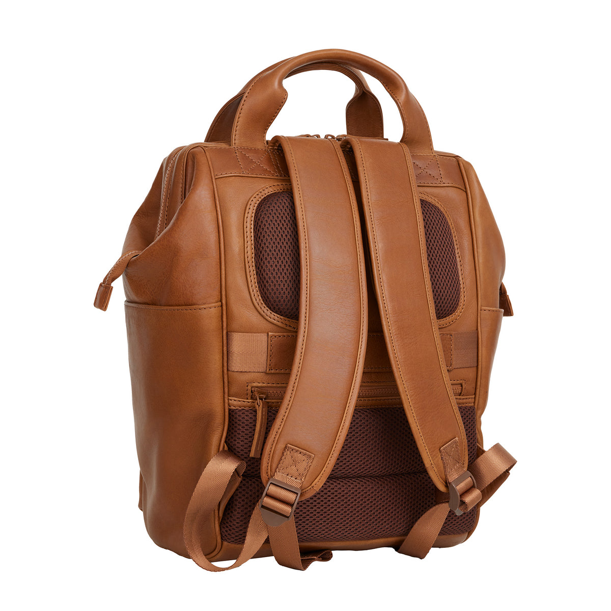 New Rebels Obsidian Tremont  Leren Laptoprugzak 14 inch Premium Werktas Schooltas Business Leer