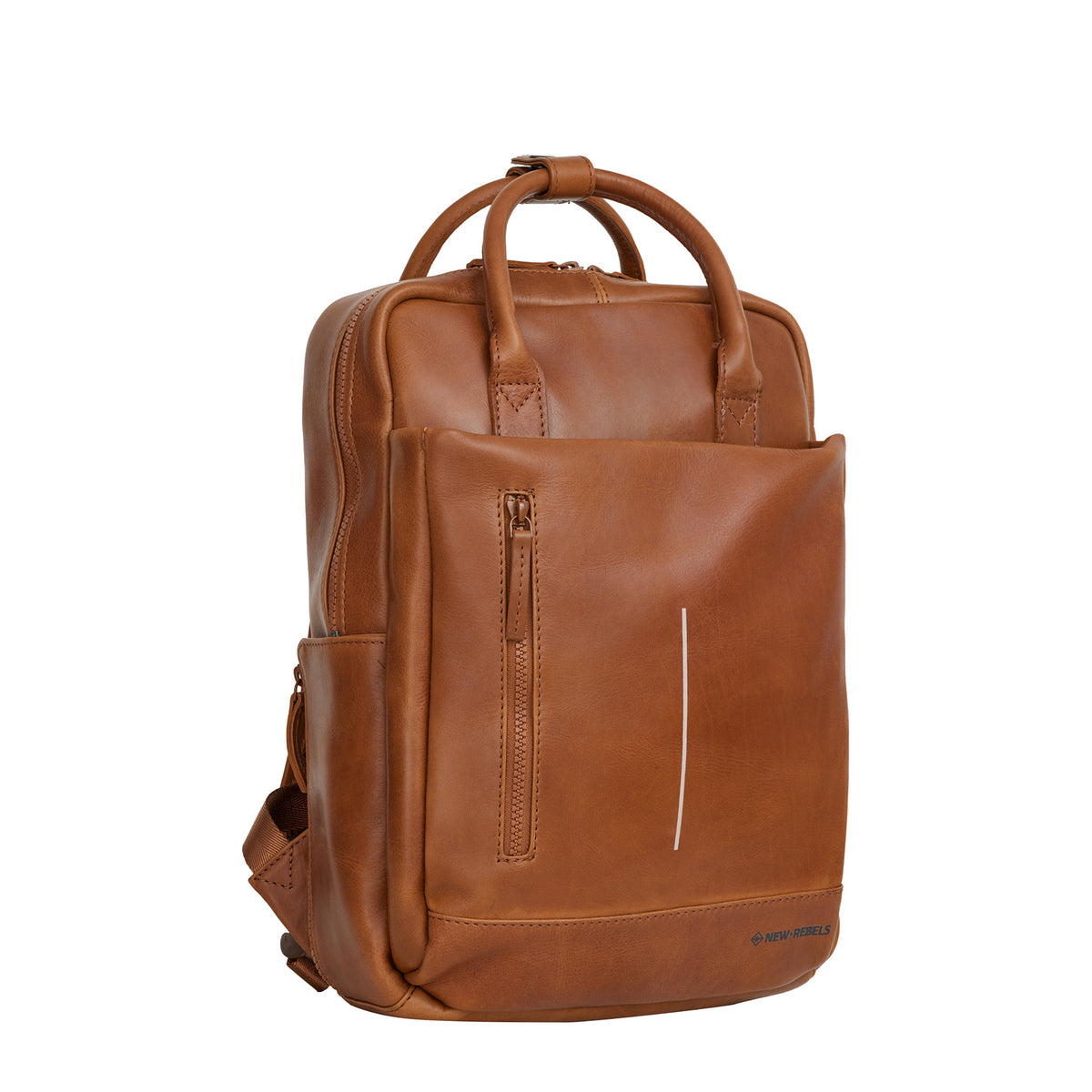 Obsidian Miami Leren Laptoprugzak 13 inch Premium Werktas Schooltas Business 10 Liter Echt Leer