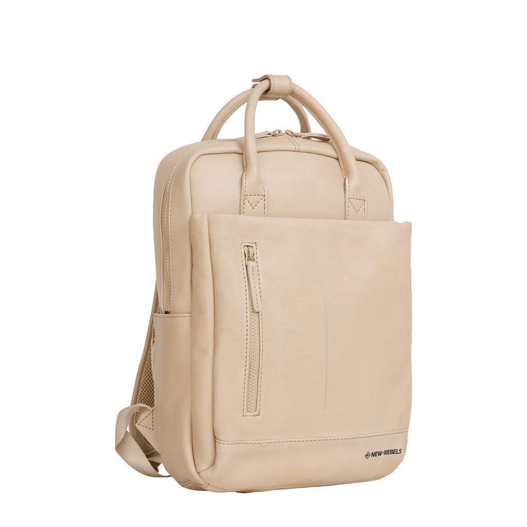 Obsidian Miami Leren Laptoprugzak 13 inch Premium Werktas Schooltas Business 10 Liter Echt Leer