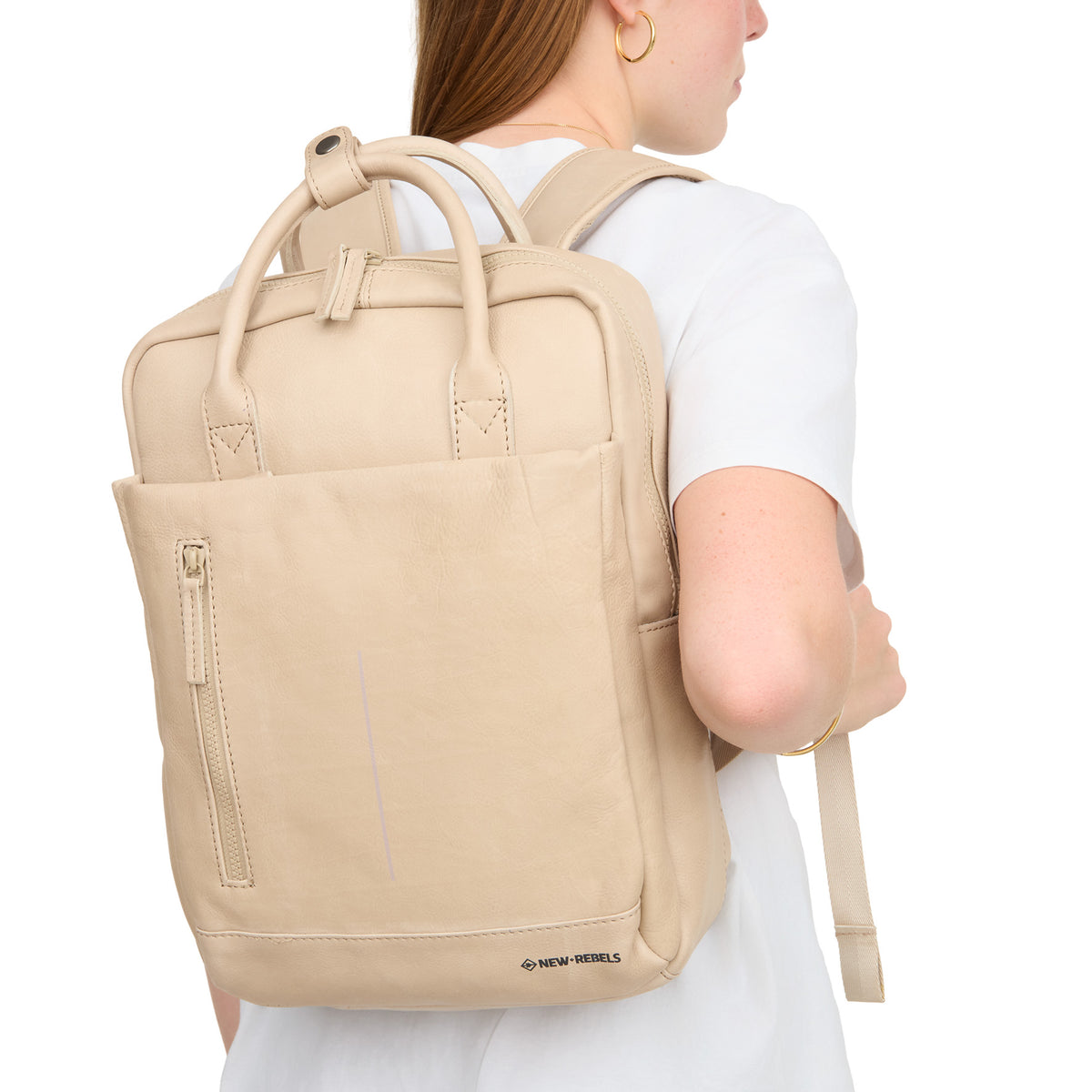 Obsidian Miami Leren Laptoprugzak 13 inch Premium Werktas Schooltas Business 10 Liter Echt Leer