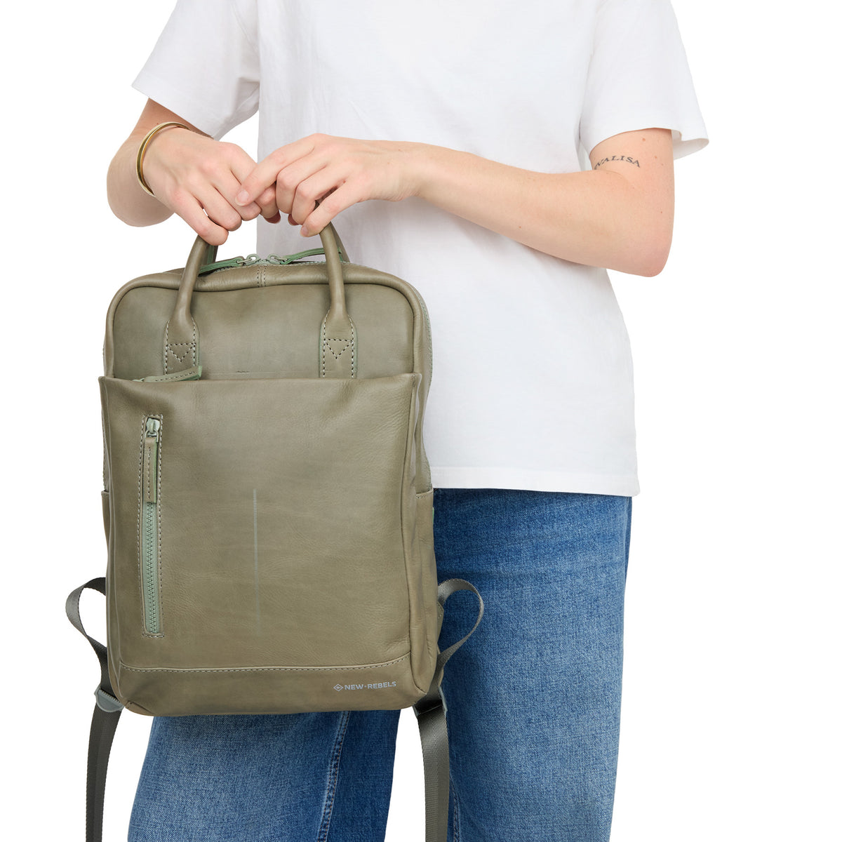 Obsidian Miami Leren Laptoprugzak 13 inch Premium Werktas Schooltas Business 10 Liter Echt Leer