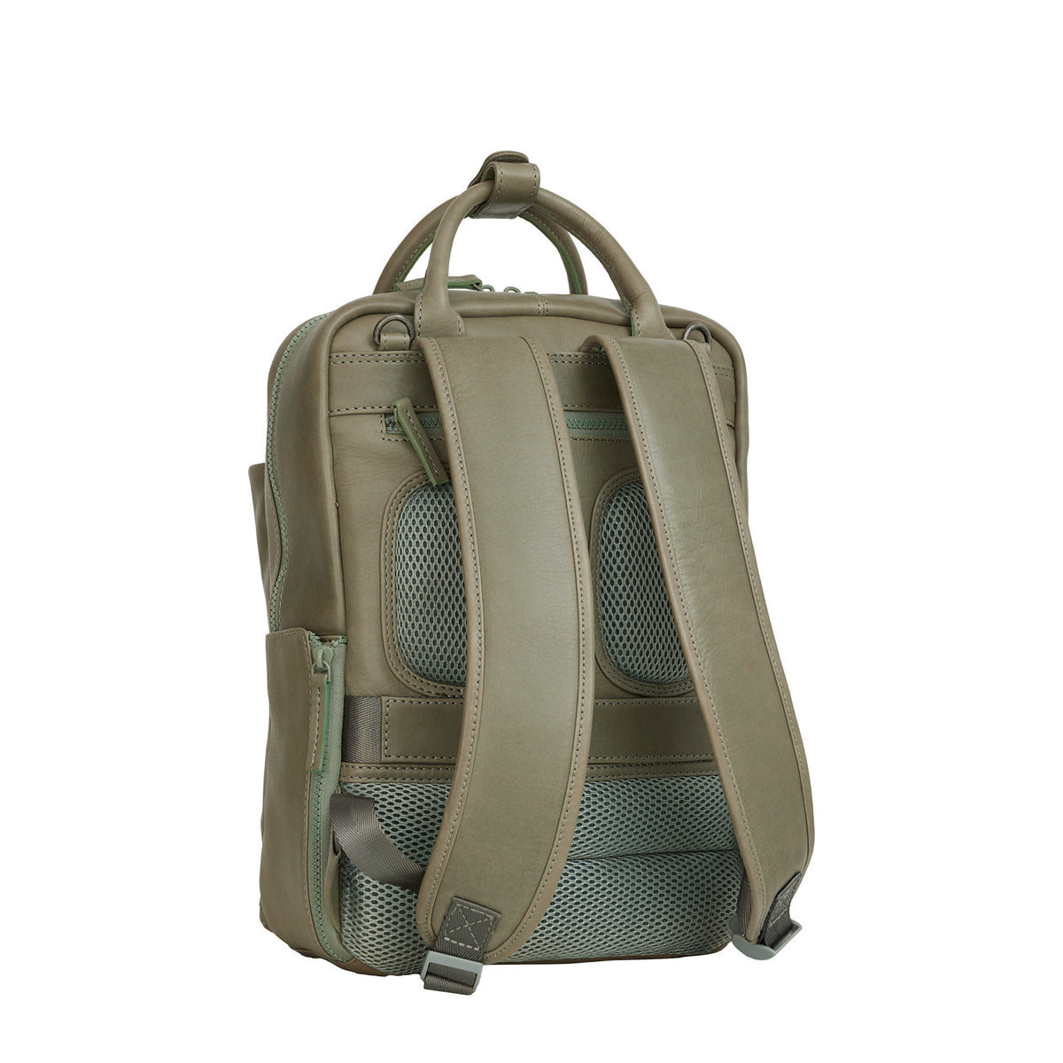 Obsidian Miami Leren Laptoprugzak 13 inch Premium Werktas Schooltas Business 10 Liter Echt Leer