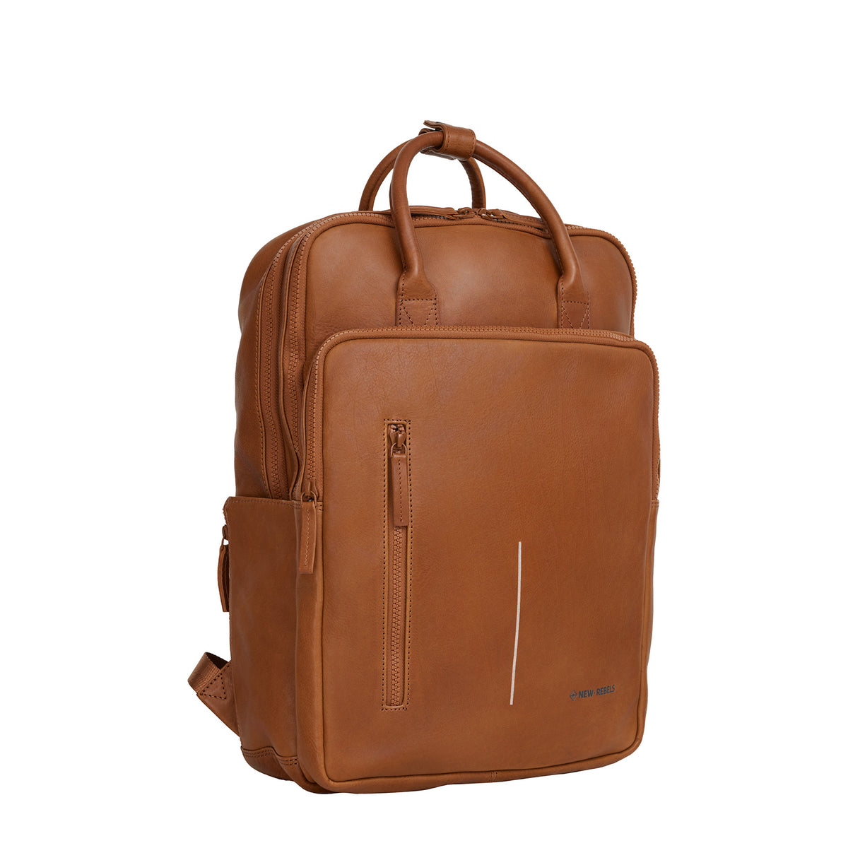 Obsidian Milwaukee Leren Laptoprugzak 15.6 inch Premium Werktas Schooltas Business 18 Liter Echt Leer
