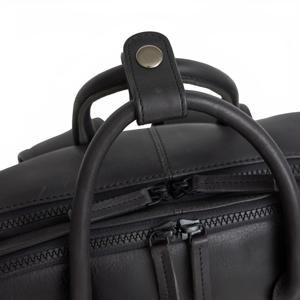 Obsidian Milwaukee Leren Laptoprugzak 15.6 inch Premium Werktas Schooltas Business 18 Liter Echt Leer