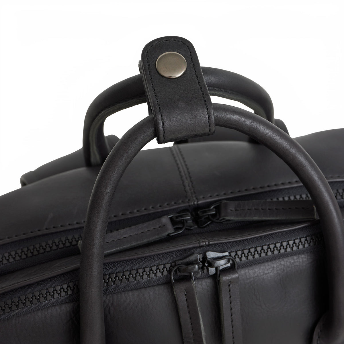 Obsidian Milwaukee Leren Laptoprugzak 15.6 inch Premium Werktas Schooltas Business 18 Liter Echt Leer