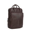 Obsidian Milwaukee Leren Laptoprugzak 15.6 inch Premium Werktas Schooltas Business 18 Liter Echt Leer