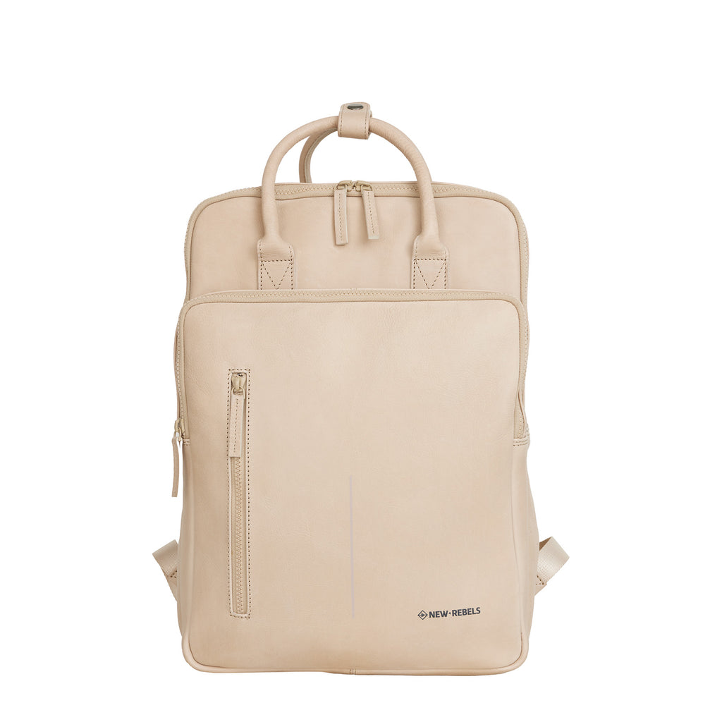 Obsidian Milwaukee Leren Laptoprugzak 15.6 inch Premium Werktas Schooltas Business 18 Liter Echt Leer