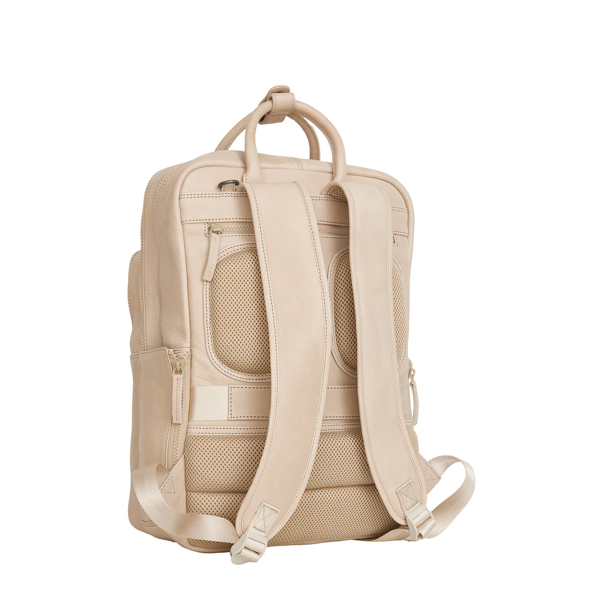 Obsidian Milwaukee Leren Laptoprugzak 15.6 inch Premium Werktas Schooltas Business 18 Liter Echt Leer