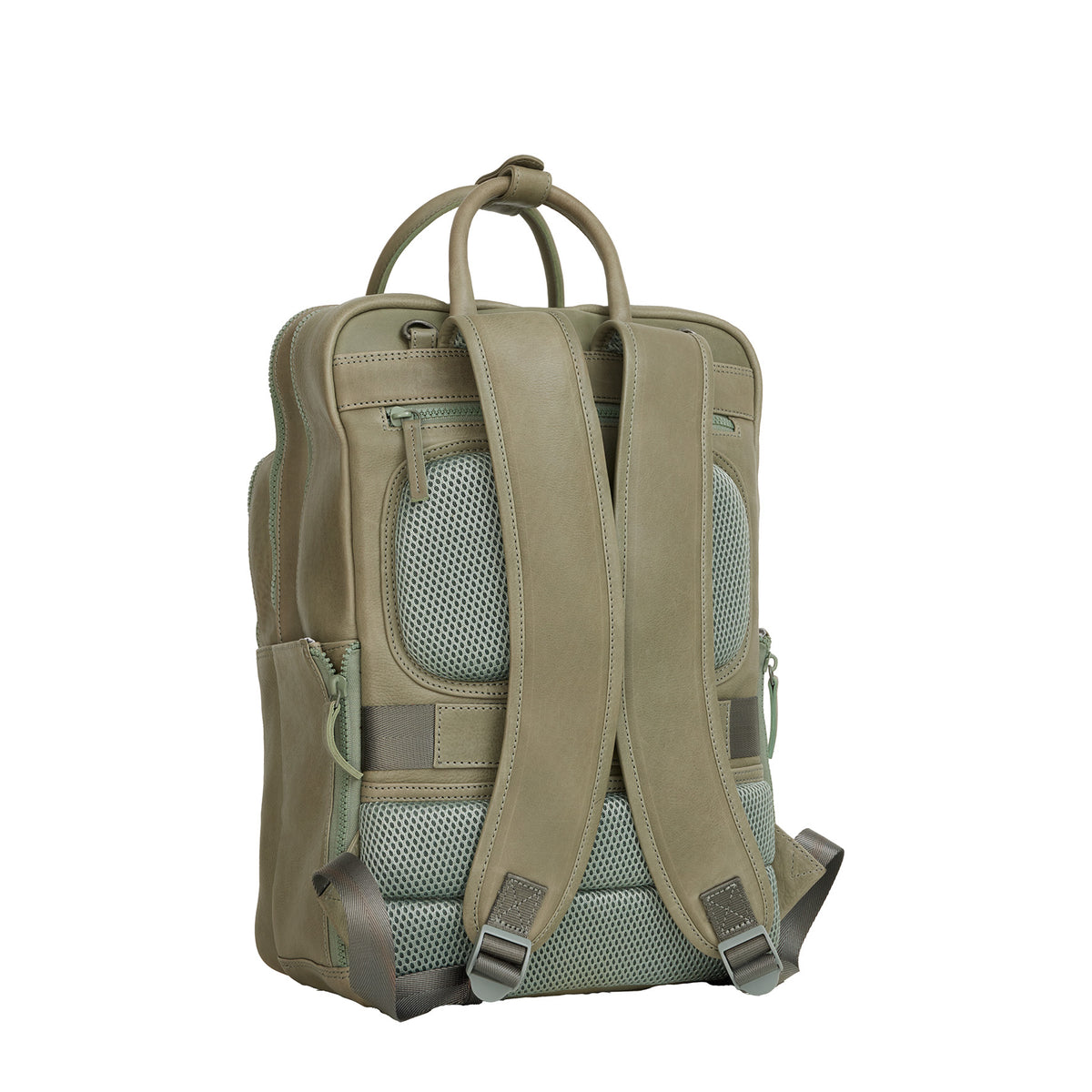 Obsidian Milwaukee Leren Laptoprugzak 15.6 inch Premium Werktas Schooltas Business 18 Liter Echt Leer