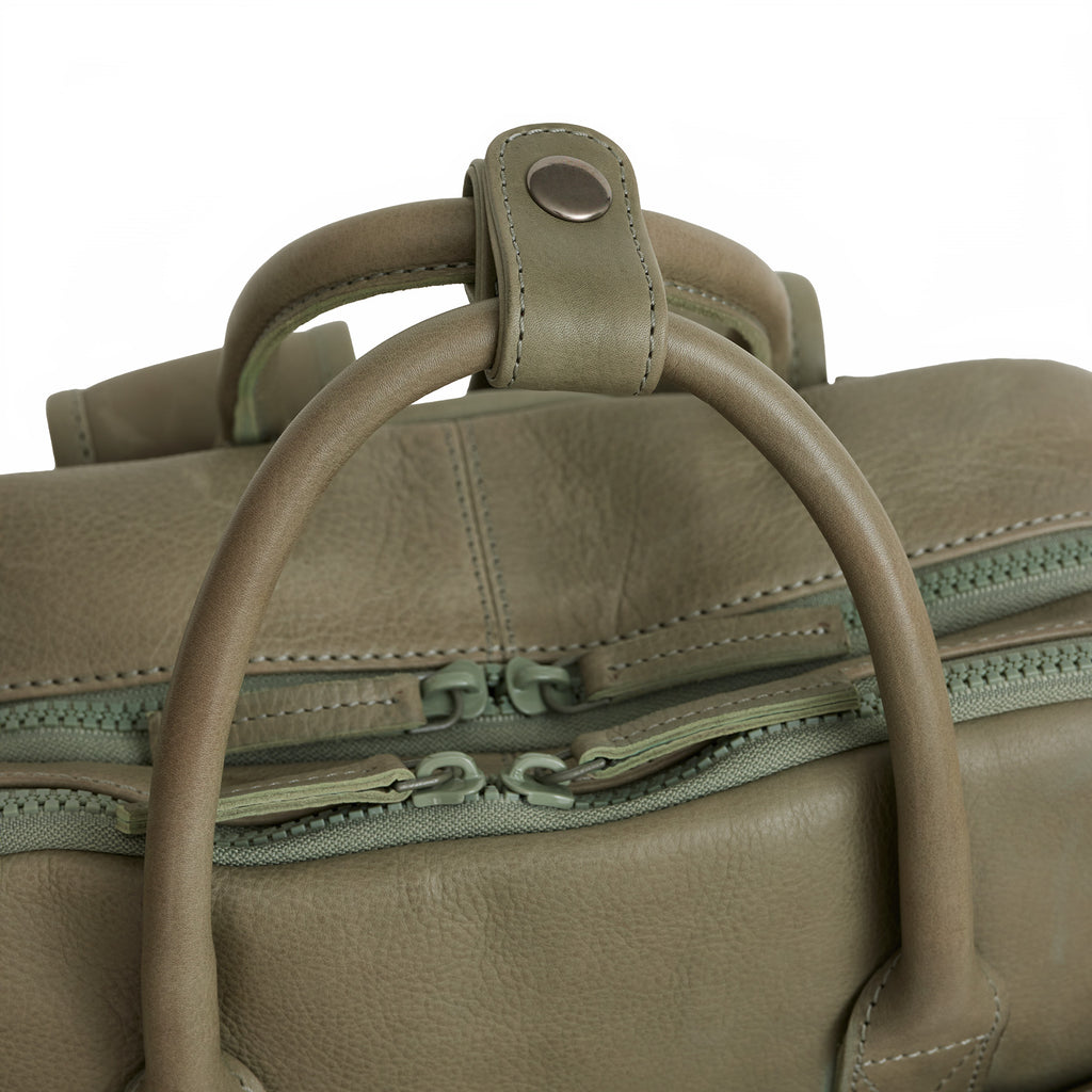 Obsidian Milwaukee Leren Laptoprugzak 15.6 inch Premium Werktas Schooltas Business 18 Liter Echt Leer