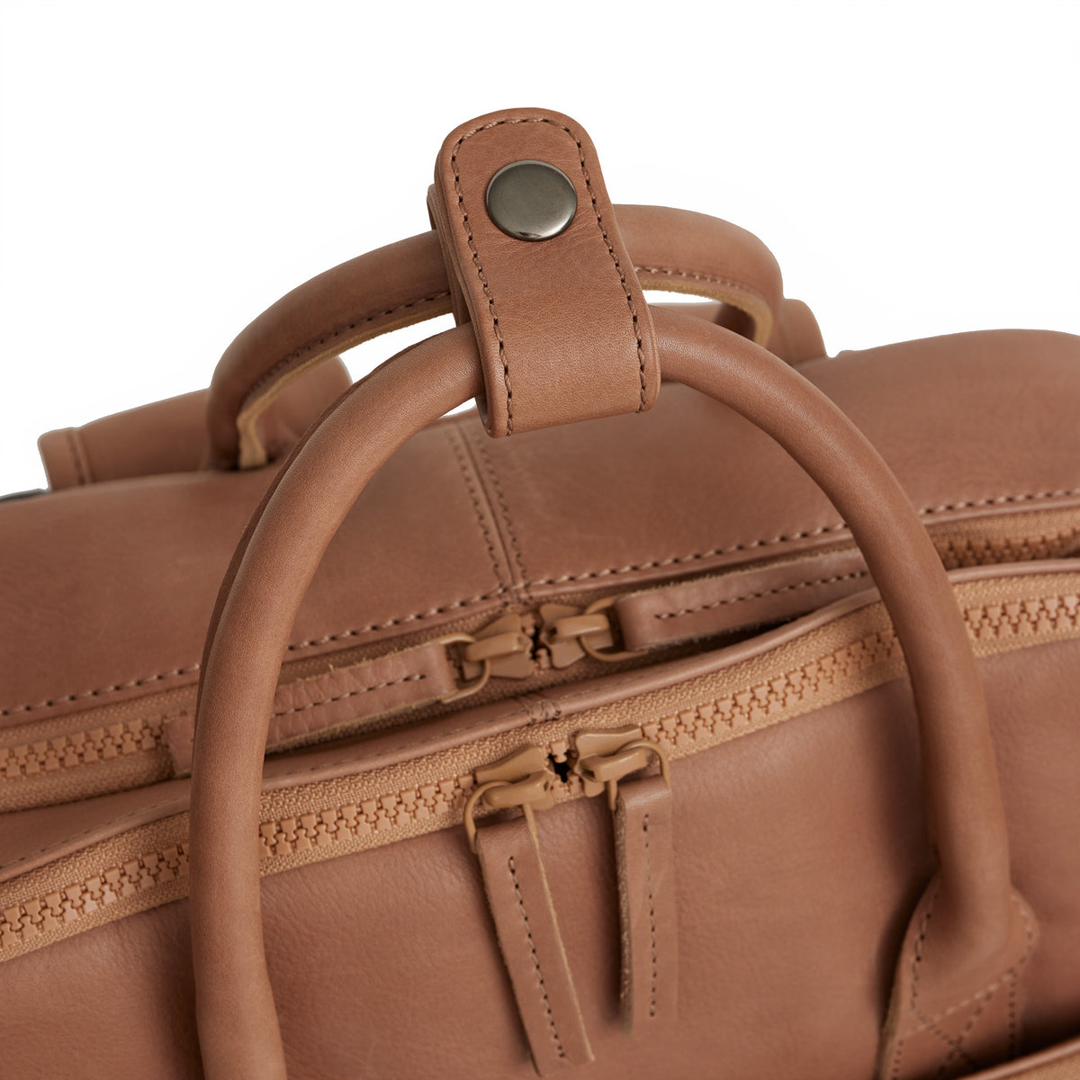 Obsidian Milwaukee Leren Laptoprugzak 15.6 inch Premium Werktas Schooltas Business 18 Liter Echt Leer