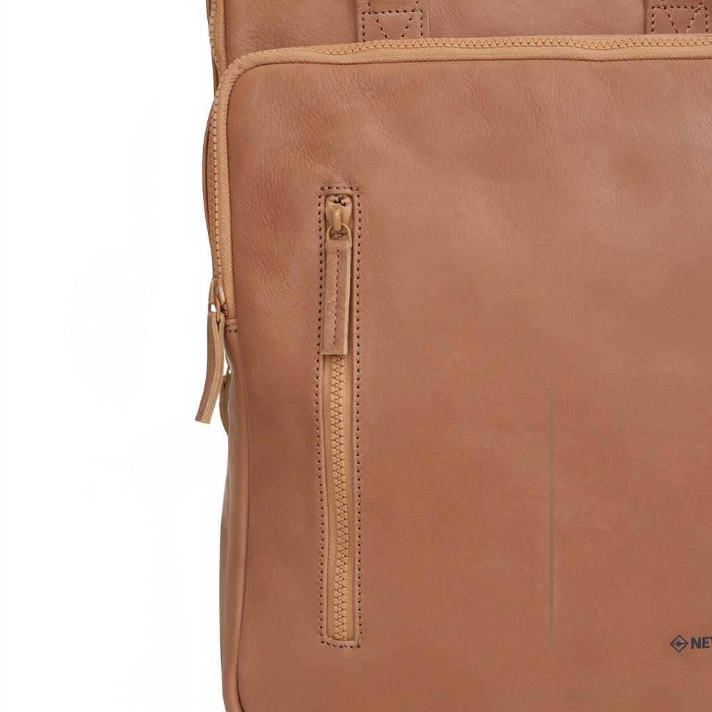 Obsidian Milwaukee Leren Laptoprugzak 15.6 inch Premium Werktas Schooltas Business 18 Liter Echt Leer