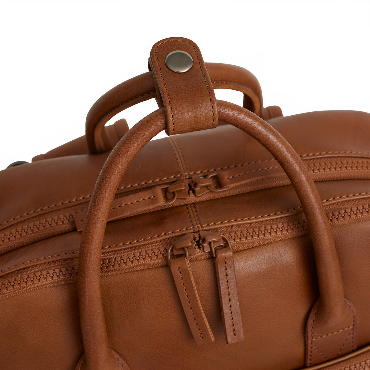 Obsidian Milwaukee Leren Laptoprugzak 15.6 inch Premium Werktas Schooltas Business 18 Liter Echt Leer