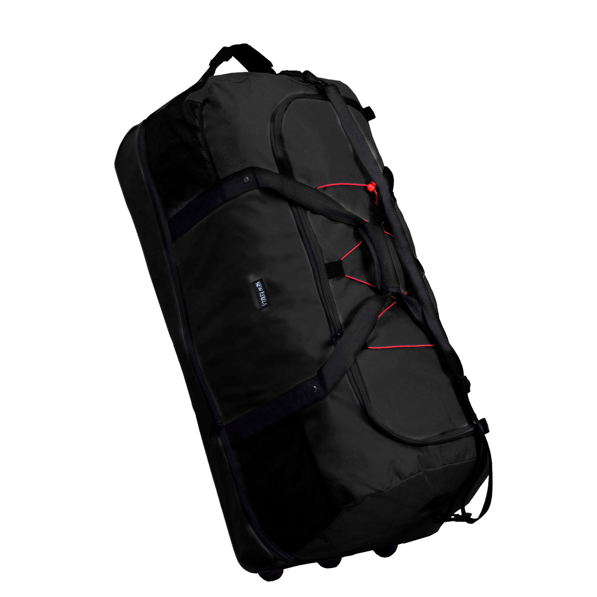 Airmont Newark Polyester Waterafstotende Rollable Trolley Reistas Opvouwbare Reistas 3 Wielen 86-110L