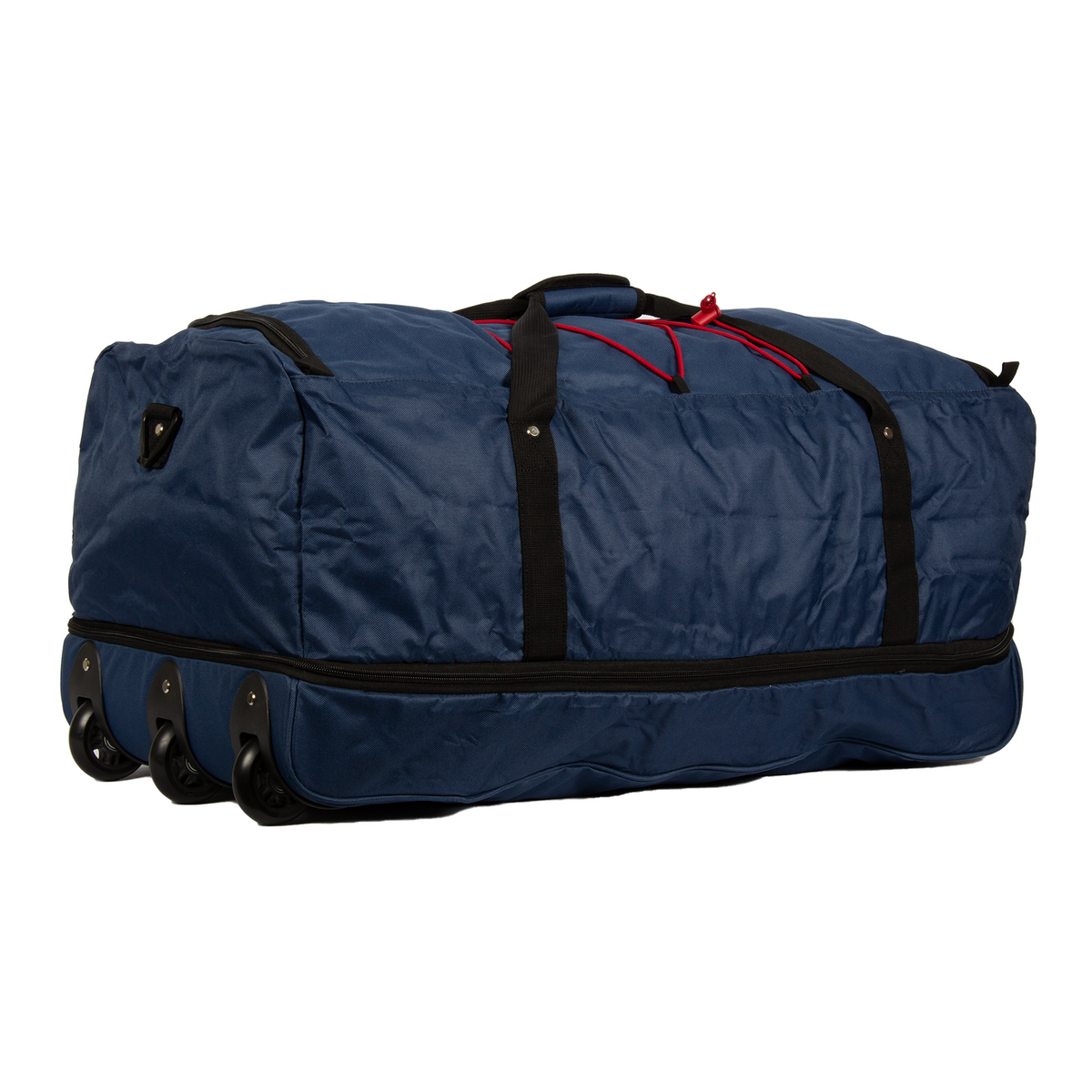 Airmont Newark Polyester Waterafstotende Rollable Trolley Reistas Opvouwbare Reistas 3 Wielen 86-110L