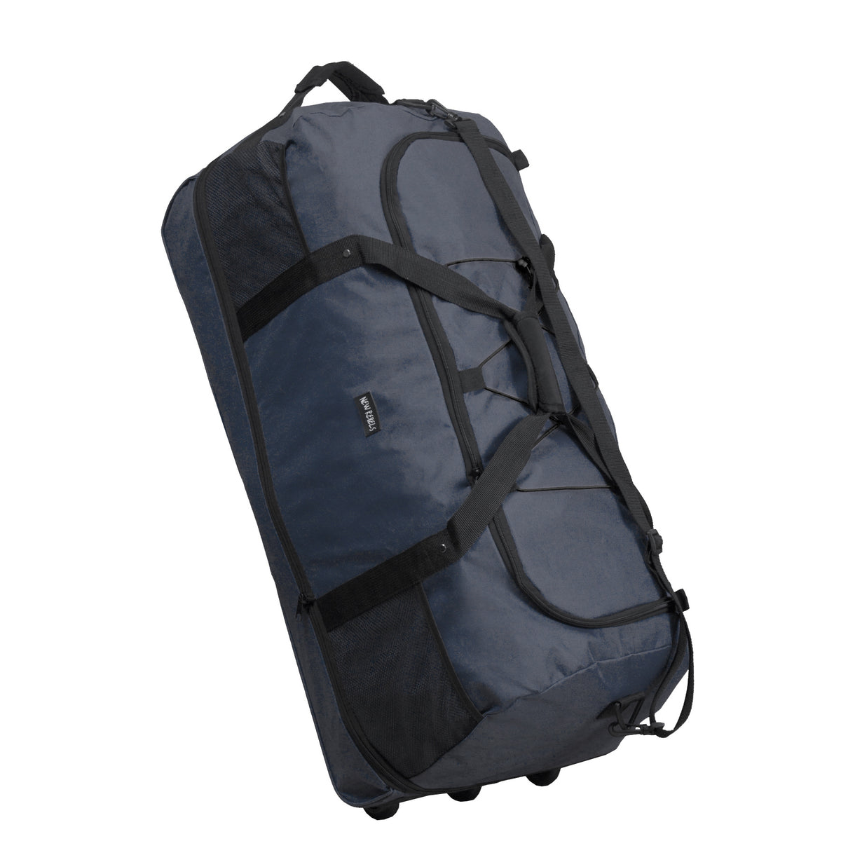 Airmont Newark Polyester Waterafstotende Rollable Trolley Reistas Opvouwbare Reistas 3 Wielen 86-110L