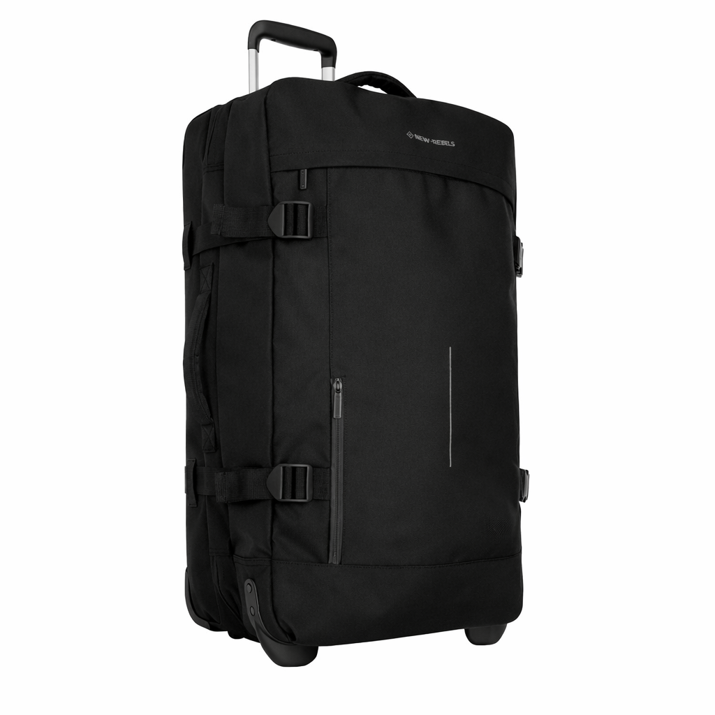 Gassaway Trolley Large Navy | Großer Reisekoffer 73L | Leichter Koffer mit Doppelrollen | 70x39x27 cm