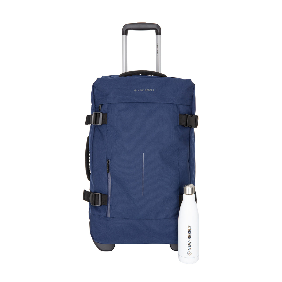 Gassaway Trolley Medium Navy | Reisekoffer 52L | Leichter Koffer mit Doppelrollen | 60 x 36 x 24 cm