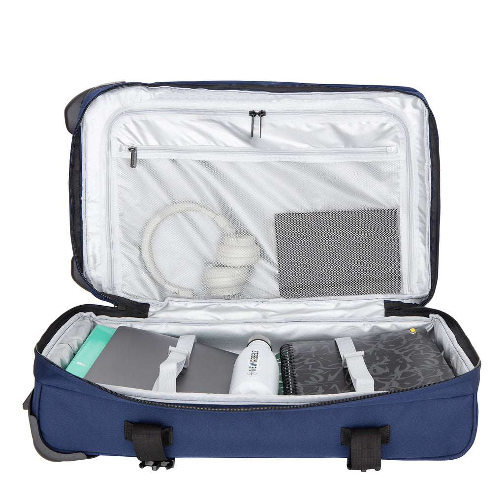 Gassaway Trolley Medium Navy | Reisekoffer 52L | Leichter Koffer mit Doppelrollen | 60 x 36 x 24 cm