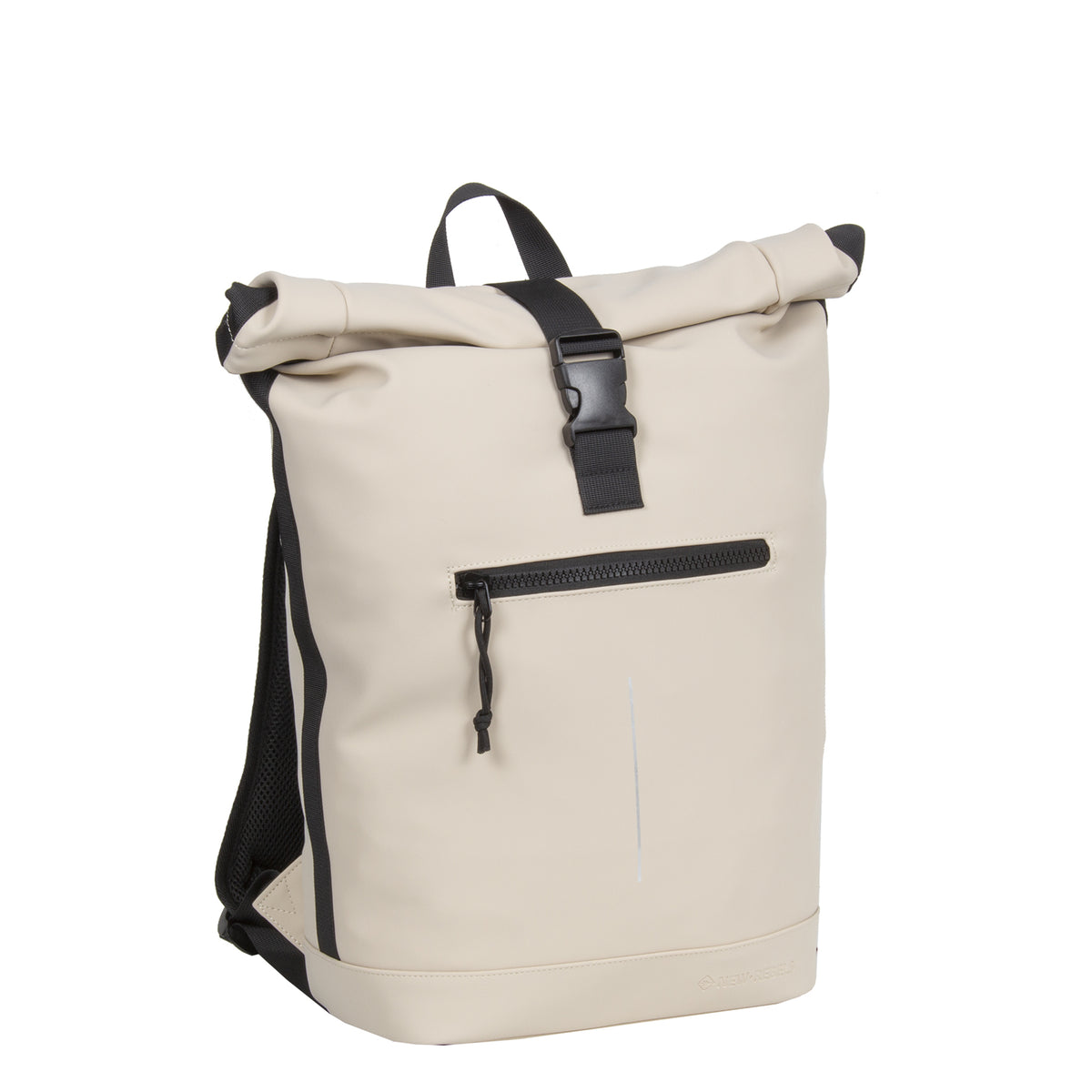 Mart New York Zwart 21L Rugzak Rolltop Waterafstotend Laptop 15.6"