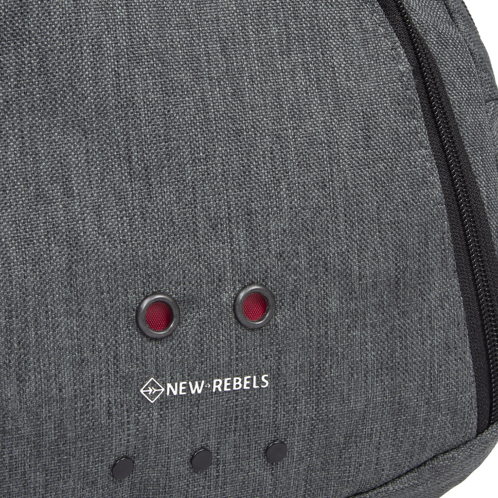 New Rebels ® Morris Backpack with 3 pockets Soft Blue 2 Tone 31X19X46CM