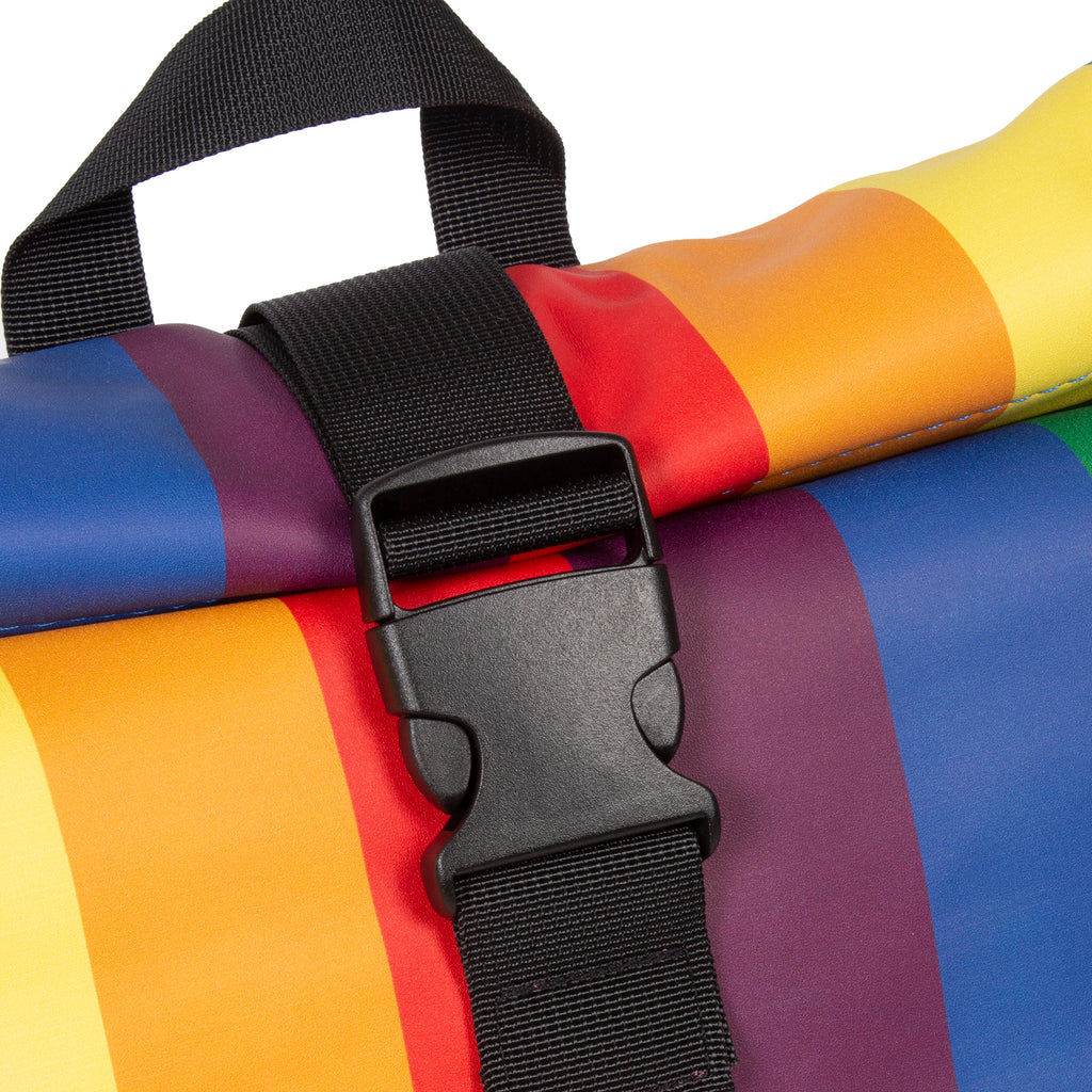 New Rebels ® Mart - Rolltop - Rugzak - Waterafstotend  - Regenboog - Rainbow - Large II - Rugtas