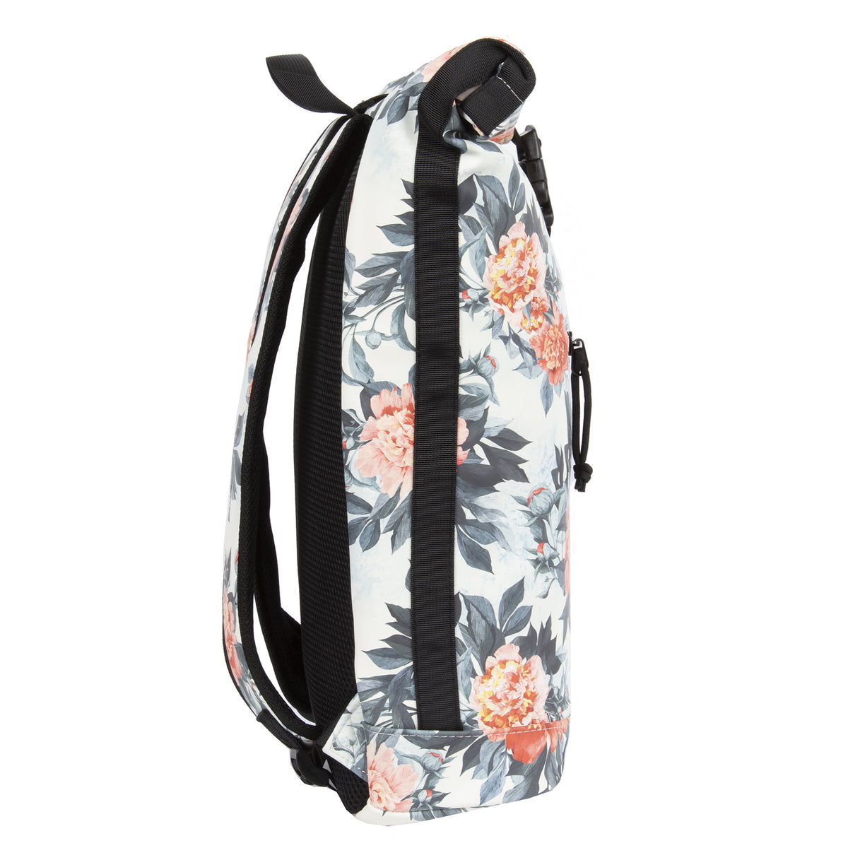 New Rebels ® Mart - Rolltop - Rucksack - Waterafstotend  - Flower Dark  - Large II