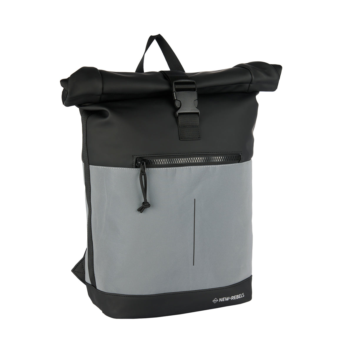 Bowie New York Zwart 21L Rugzak Rolltop  Waterafstotend Laptop 15.6"