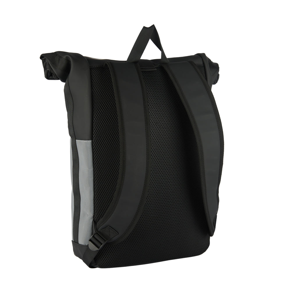 Bowie New York Zwart 21L Rugzak Rolltop  Waterafstotend Laptop 15.6"