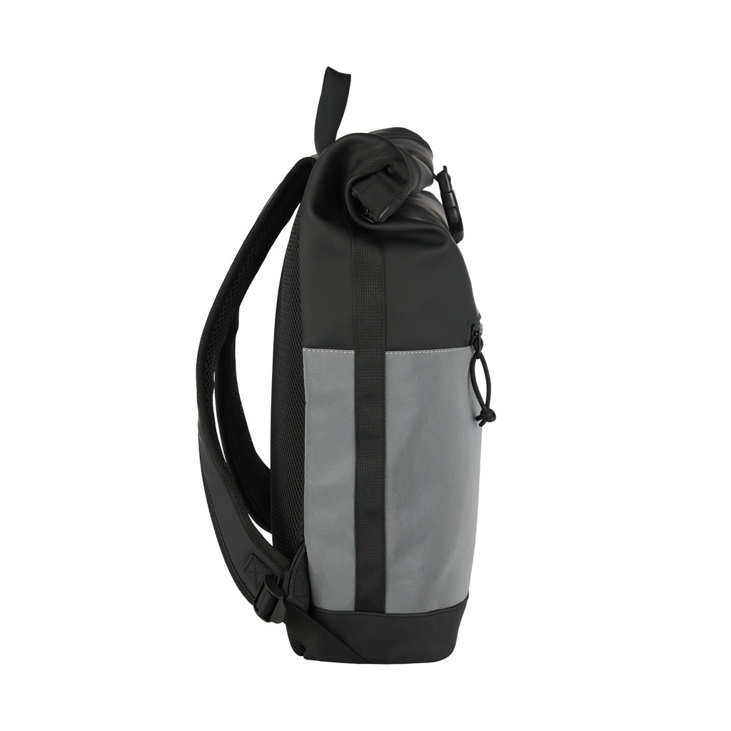 Bowie New York Zwart 21L Rugzak Rolltop  Waterafstotend Laptop 15.6"