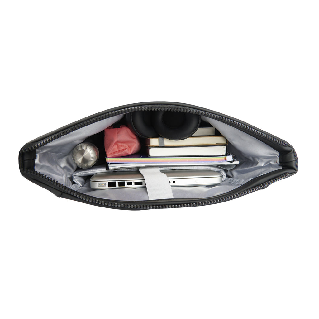 Bowie New York Zwart 21L Rugzak Rolltop  Waterafstotend Laptop 15.6"