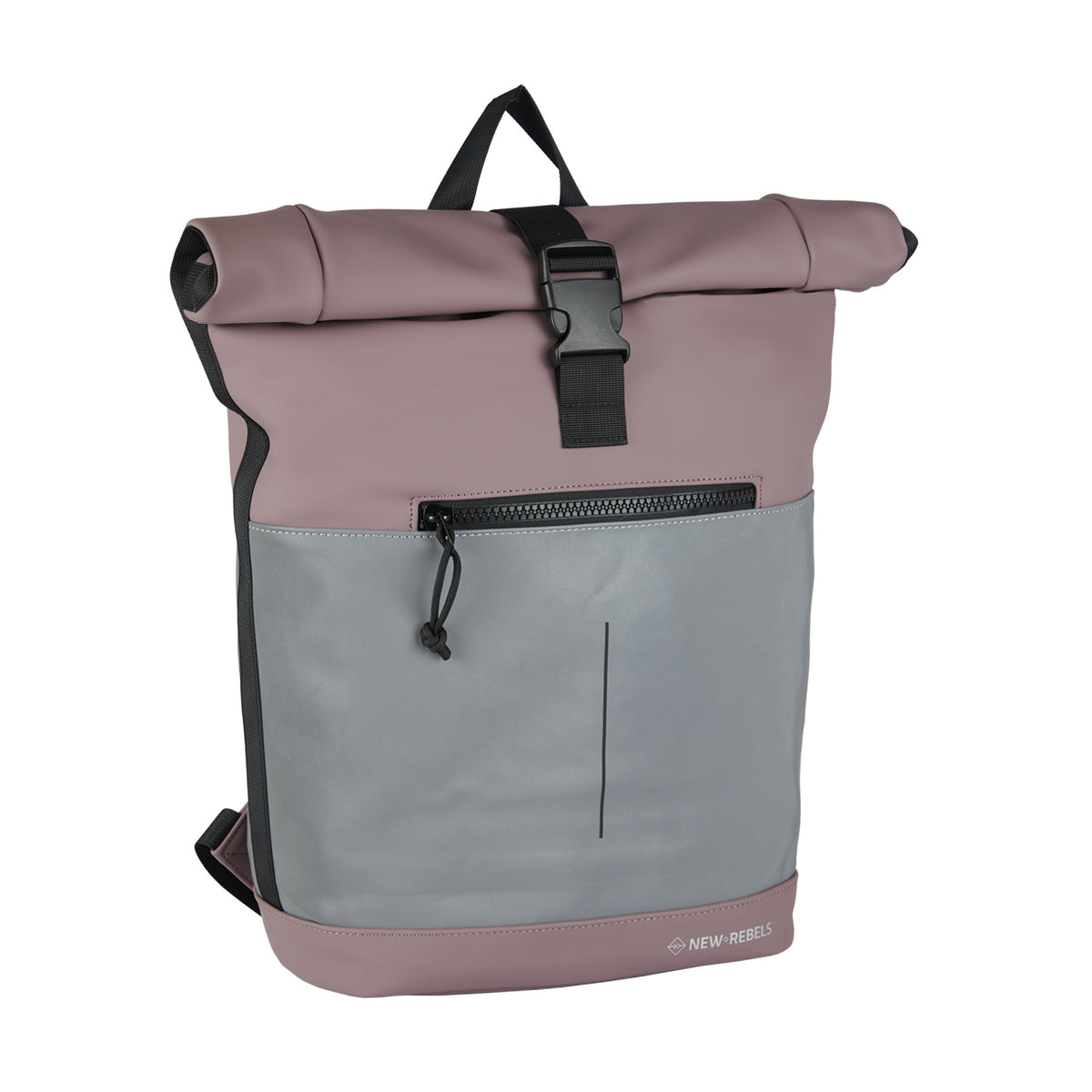 Bowie New York Zwart 21L Rugzak Rolltop  Waterafstotend Laptop 15.6"