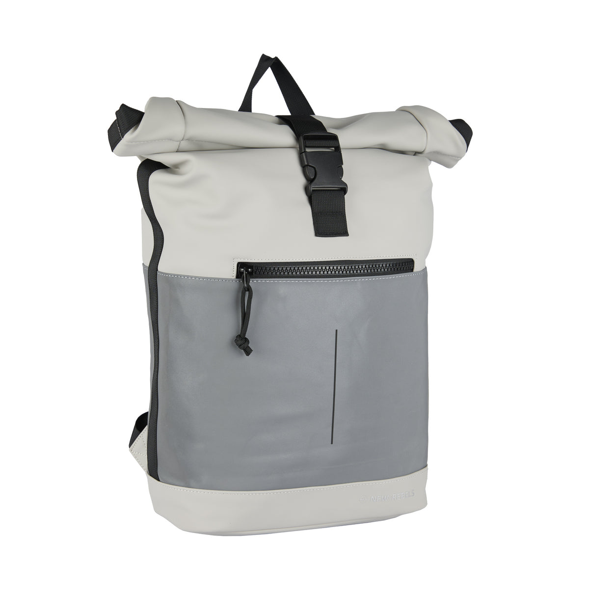 Bowie New York Zwart 21L Rugzak Rolltop  Waterafstotend Laptop 15.6"