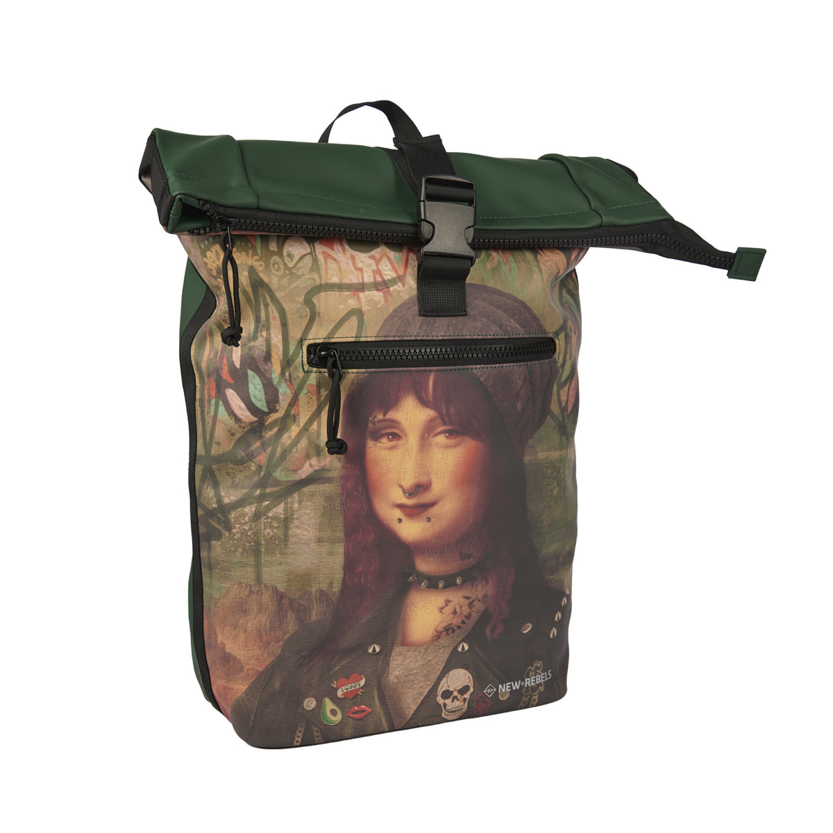 New Rebels Mart Art Backpack 16L Mona Lisa Water Repellent