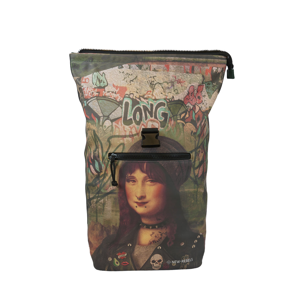 New Rebels Mart Art Backpack 16L Mona Lisa Water Repellent