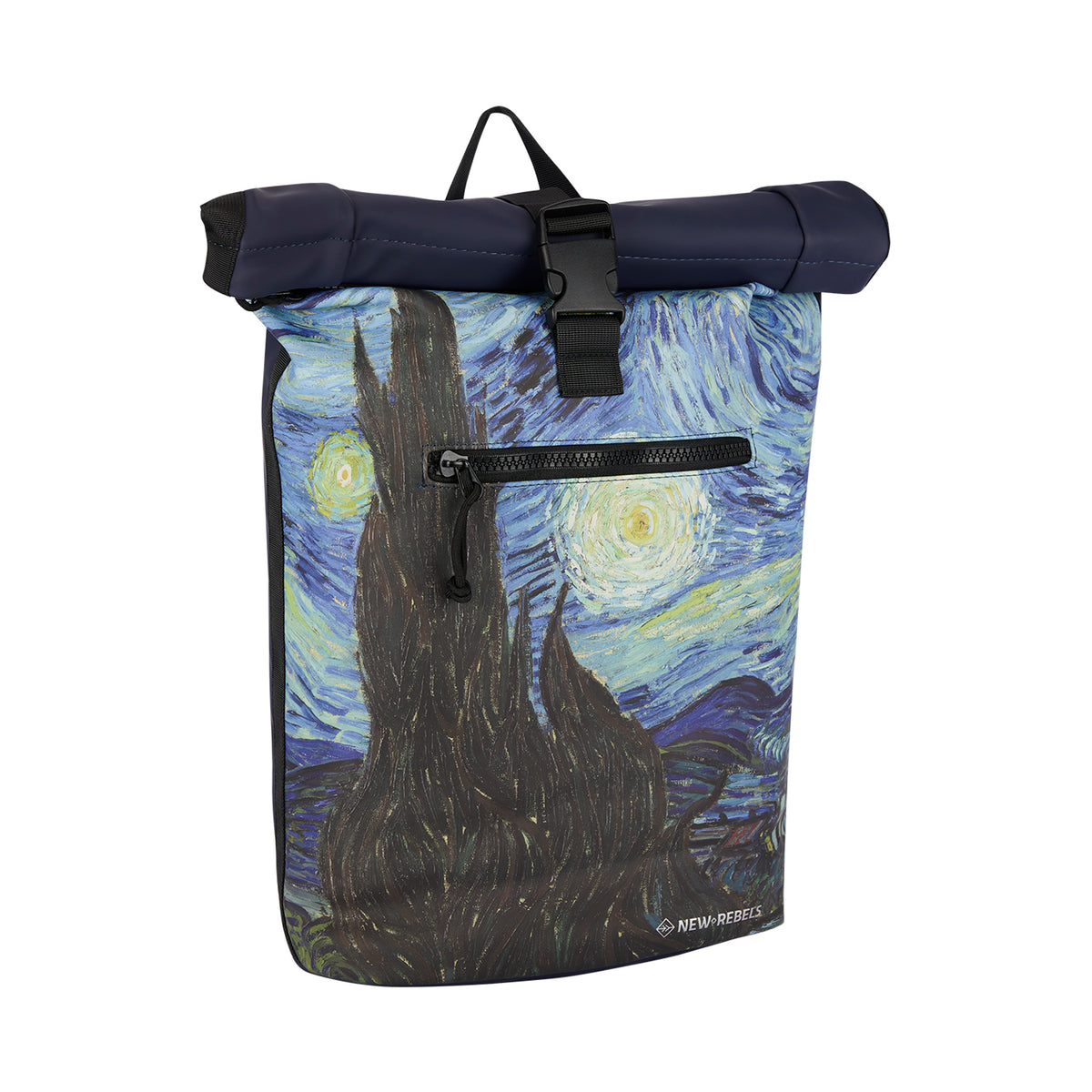 New Rebels Mart Art New York Starry Night 19L Rolltop-Rucksack wasserabweisend