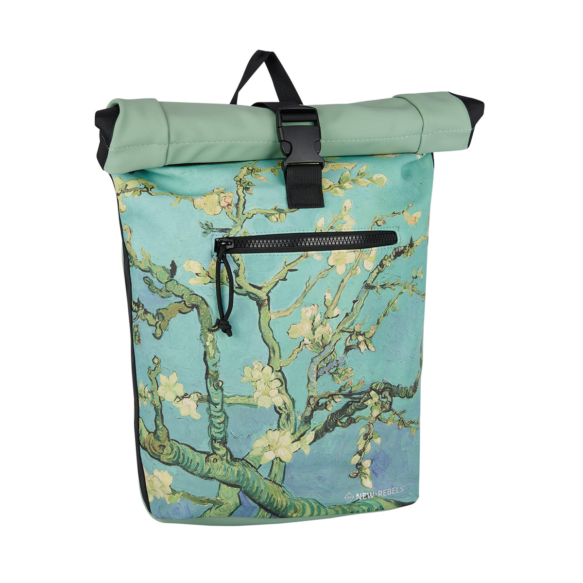 Mart Art New York Mandelblüten 19L Rucksack Rolltop wasserabweisend