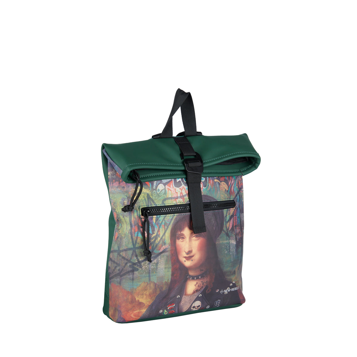 Mart Art Los Angeles Mona Lisa Mini 7L Rugzak Rolltop Waterafstotend