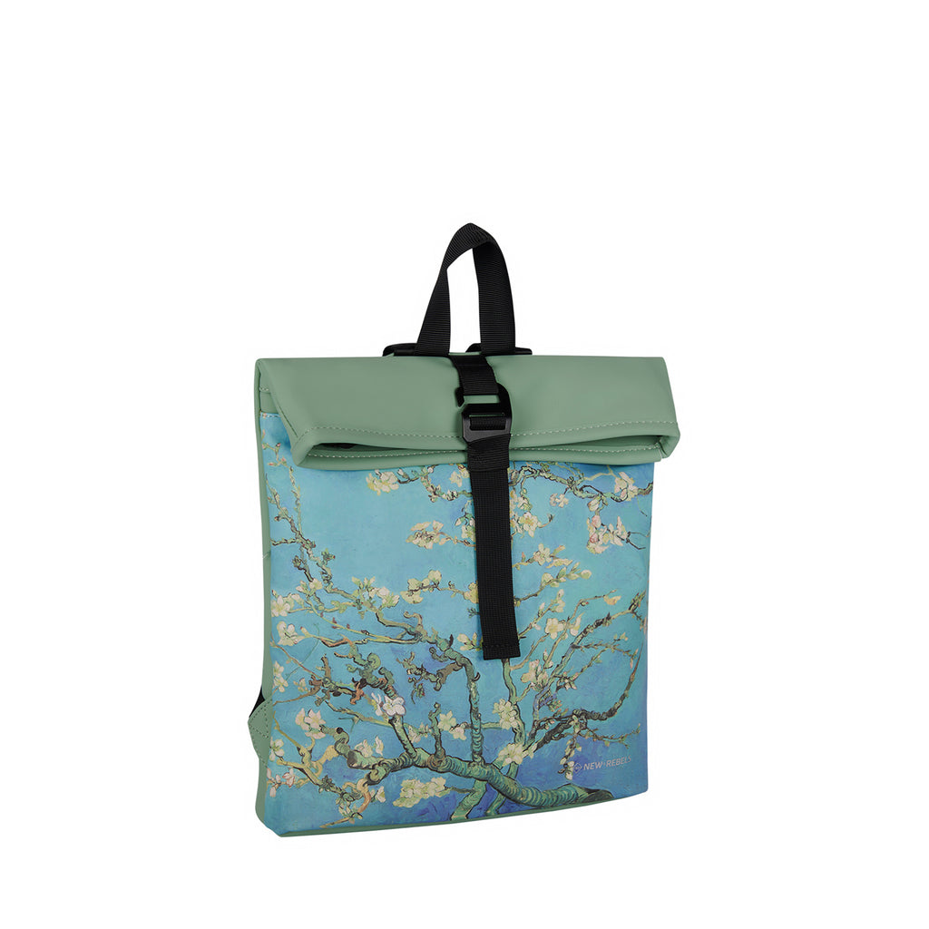 Mart Art Los Angeles Amandelbloesem Mini 7L Rugzak Rolltop Waterafstotend
