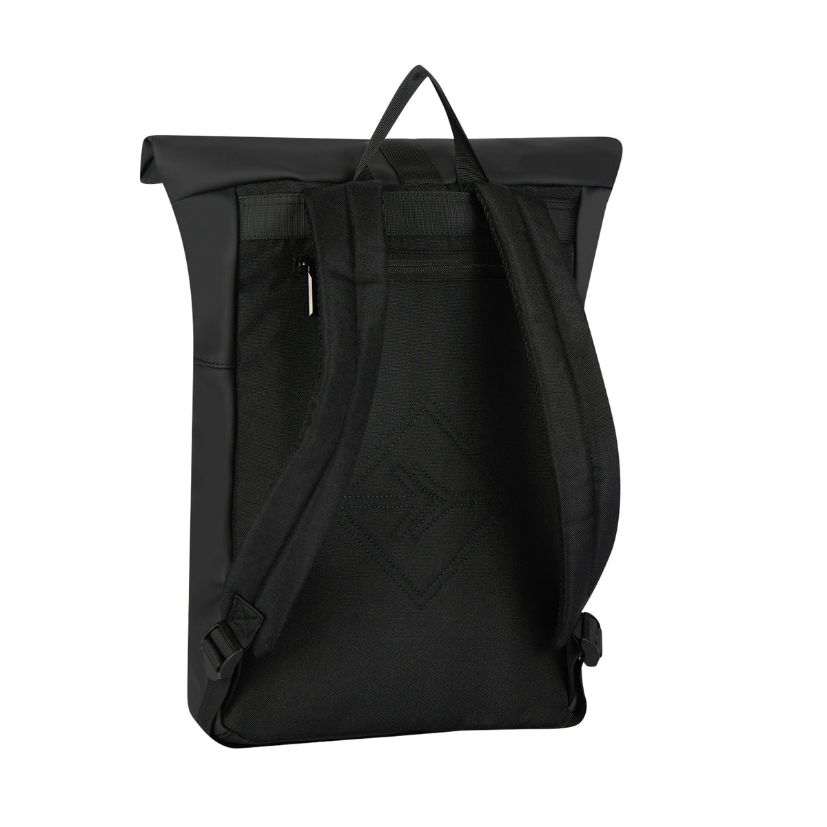 Omar Montgomery Zwart 15L Rolltop Rugzak Waterafstotend Laptop 15.6"