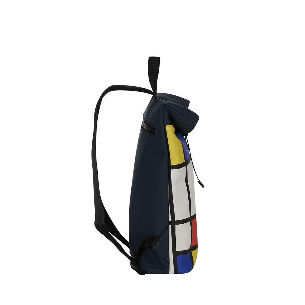 Mart Art Los Angeles Mondriaan Mini 7L Rugzak Rolltop Waterafstotend