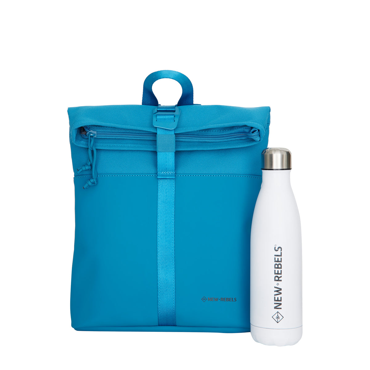 Bruce Los Angeles Turquoise 7L Rolltop Rugzak Waterafstotend