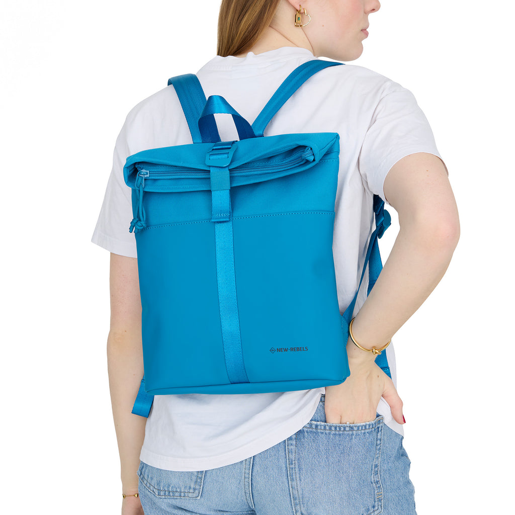 Bruce Los Angeles Turquoise 7L Rolltop Rugzak Waterafstotend