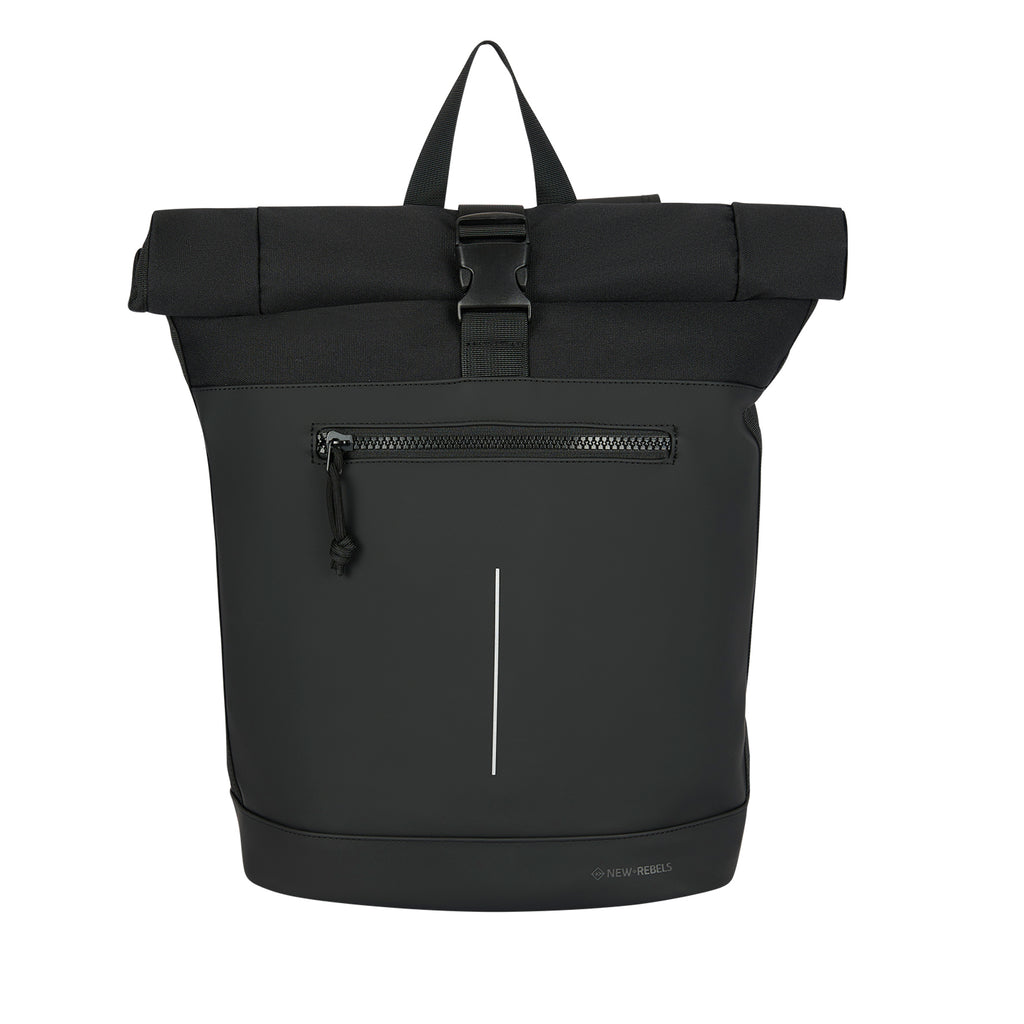 New Rebels Bruce New York 21L Rolltop Rugzak Waterafstotend Laptop 15.6"